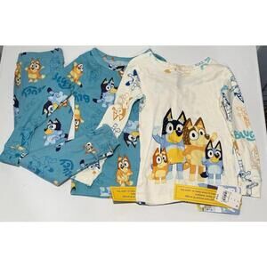 Toddler’s Boys 3 Pieces Sleepwear Size 5T Bluey Print